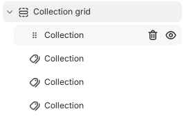 Collection grid settings